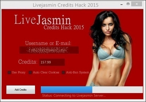 LiveJasmin free credit hack software example 3